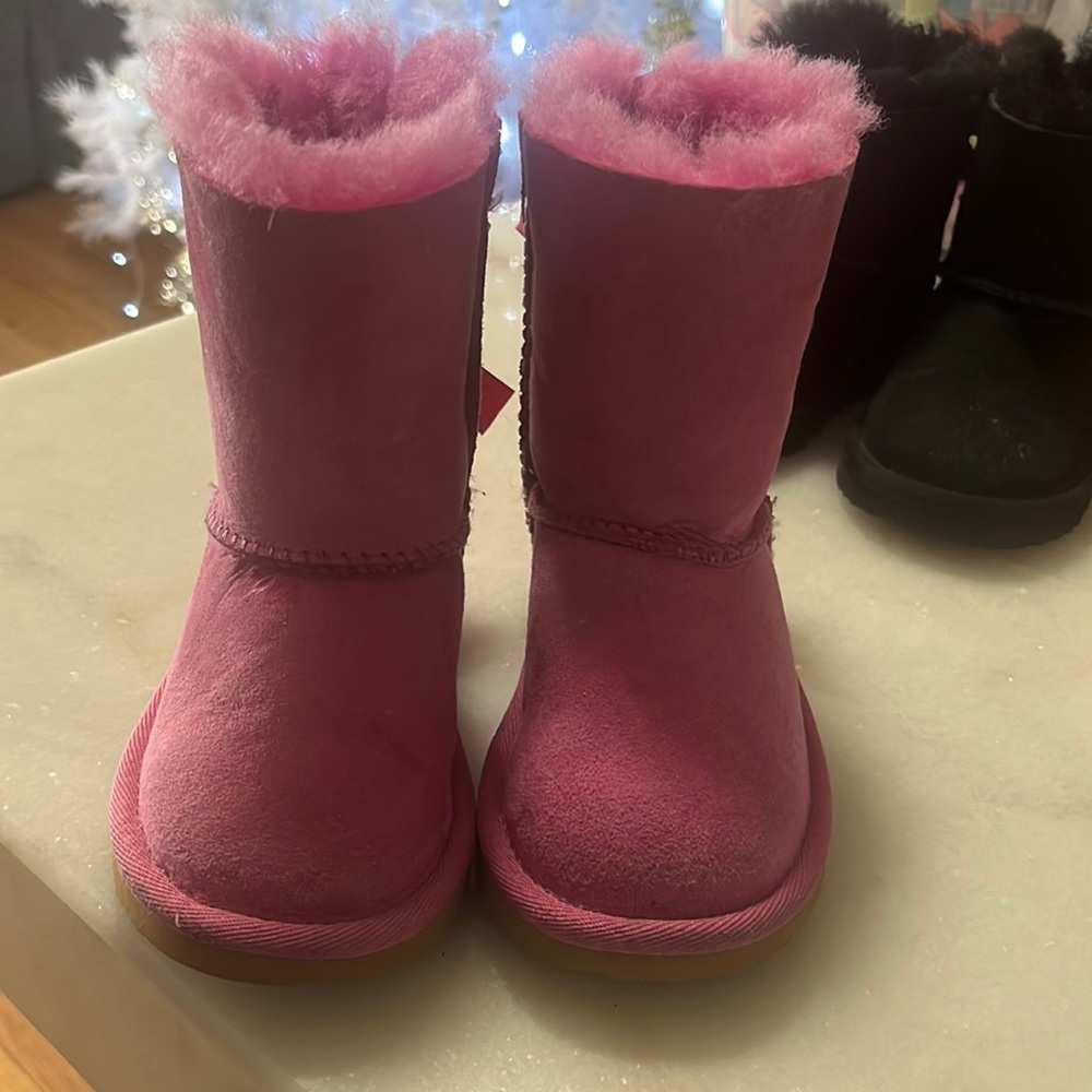 Pink Bailey Bow Uggs for Toddler